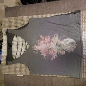 Rock & Republic Skull Tank Sz L